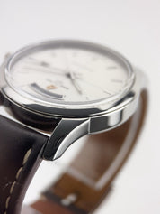 Breitling Transocean Day Date Steel Silver Dial 43mm Automatic Mens Watch A45310