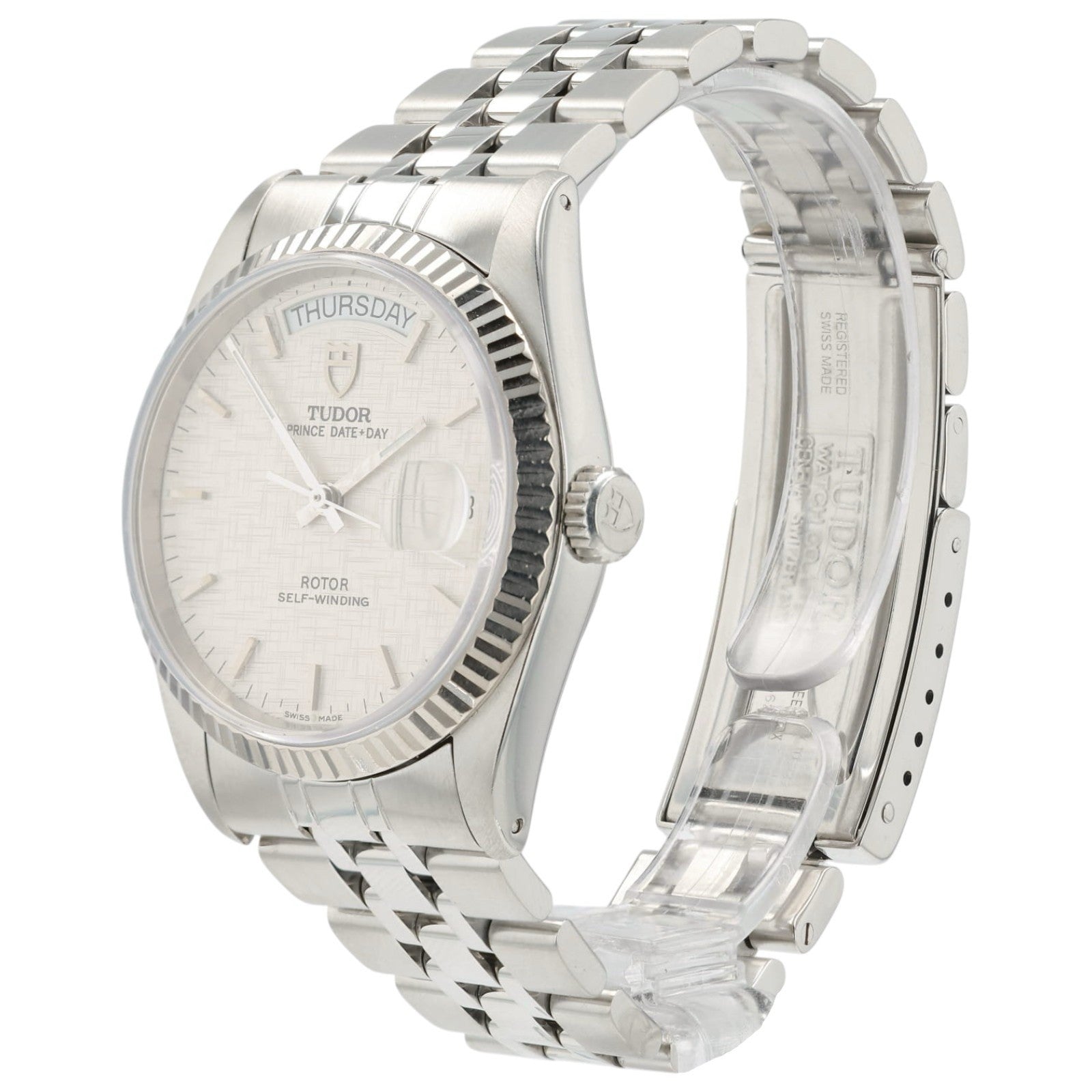 Tudor Prince Day-Date Silver Dial Stainless Steel 36mm Automatic Men’s 76214