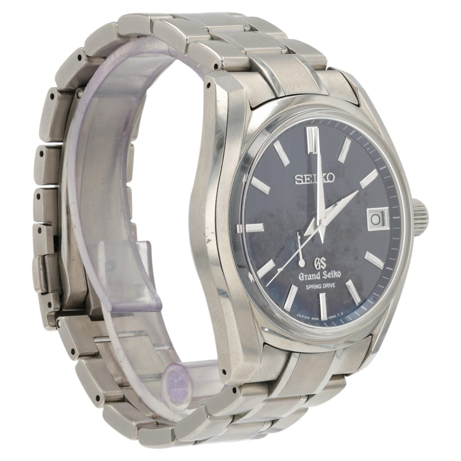 Grand Seiko Spring Drive Blue Dial Titanium 40mm Automatic Men’s Watch SBGA127