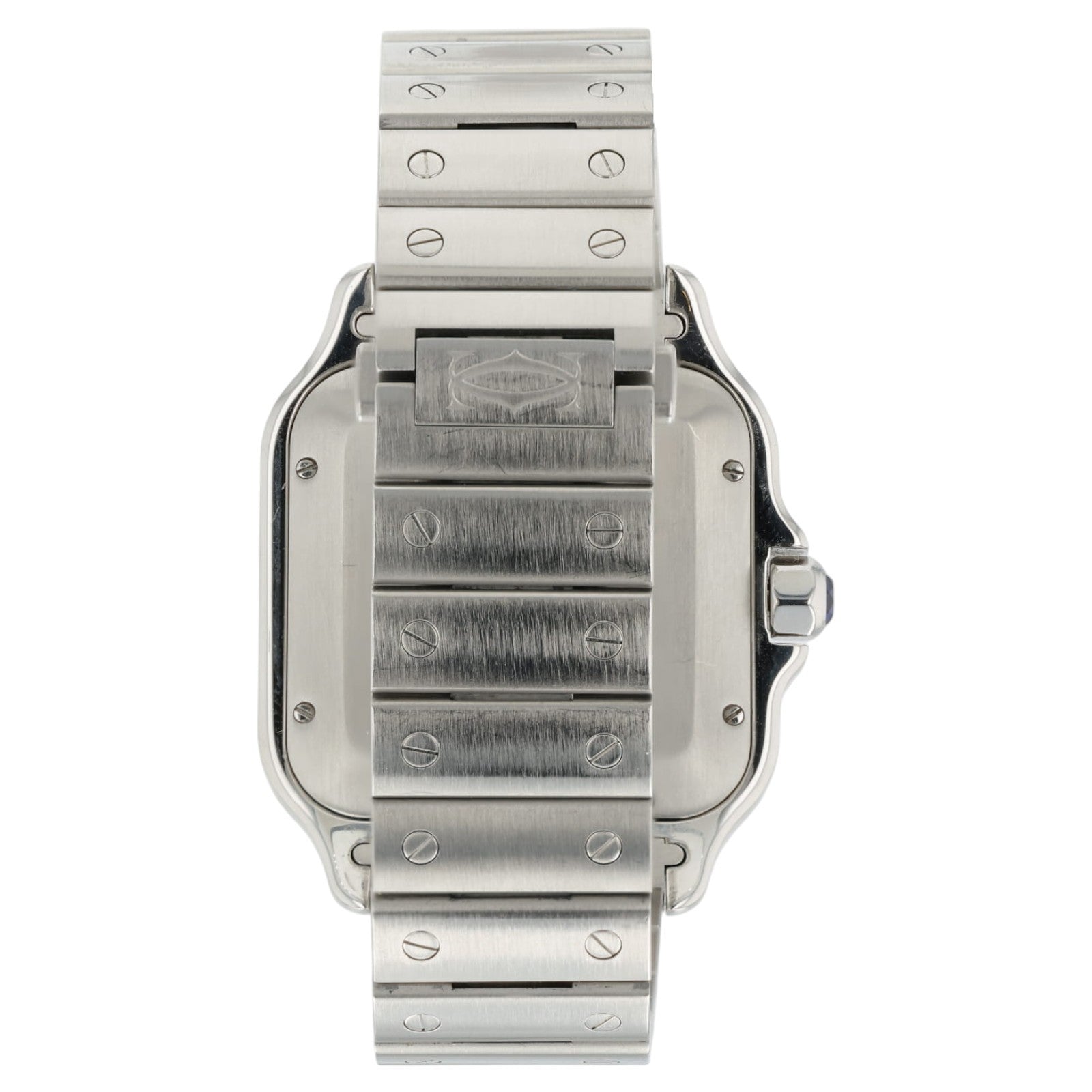 Cartier Santos Silver Color Dial Stainless Steel 39x47mm Automatic Mens WSSA0018