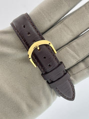 Patek Philippe Calatrava 18k Yellow Gold Silver Dial 33mm Manual Wind Watch 2573