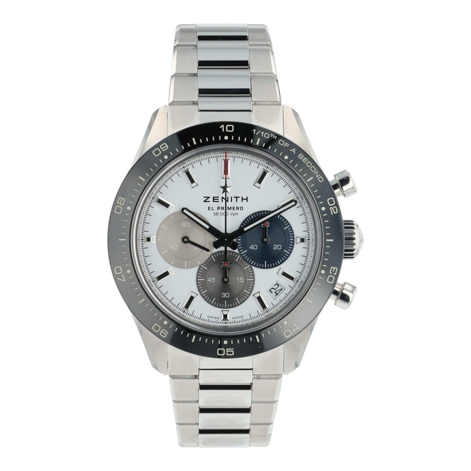 2021 Zenith Chronomaster Sport Steel White Dial 41mm Automatic 03.3100.3600/69