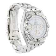 Breitling Chronomat Stainless Steel White Dial 44mm Automatic Mens A44355