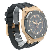 Audemars Piguet Royal Oak 18k Rose Gold Black Dial 44mm Automatic Mens 26401RO