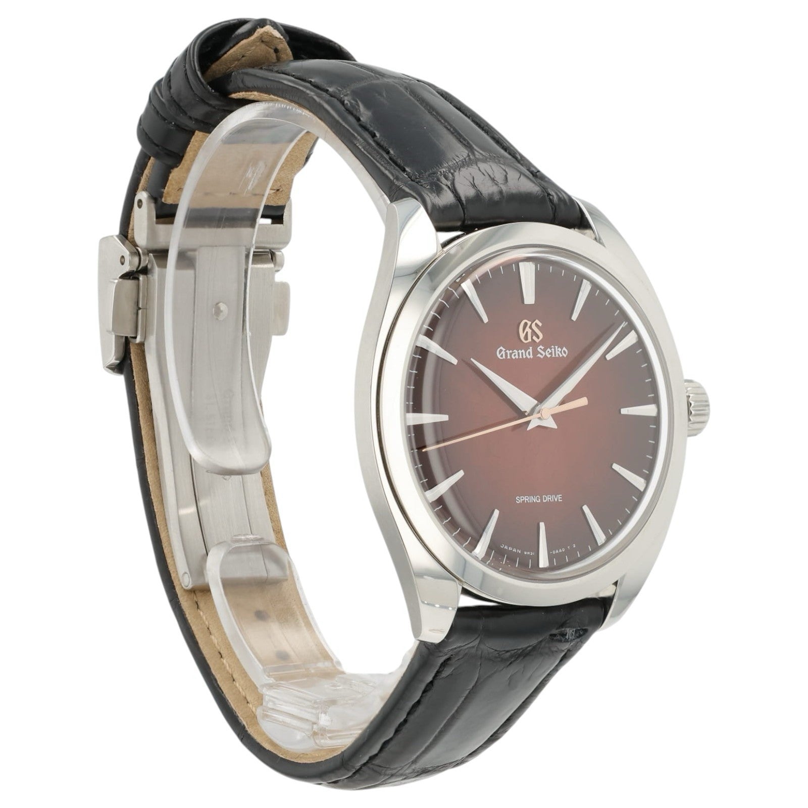 Grand Seiko Burgundy Dial Stainless Steel 38.5mm Manual Wind Men’s Watch SBGY035