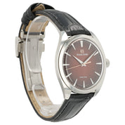 Grand Seiko Burgundy Dial Stainless Steel 38.5mm Manual Wind Men’s Watch SBGY035