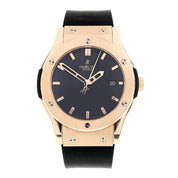 Hublot Classic Fusion 18k Rose Gold Black Dial 42mm Men's Watch 542.PX.1180.RX