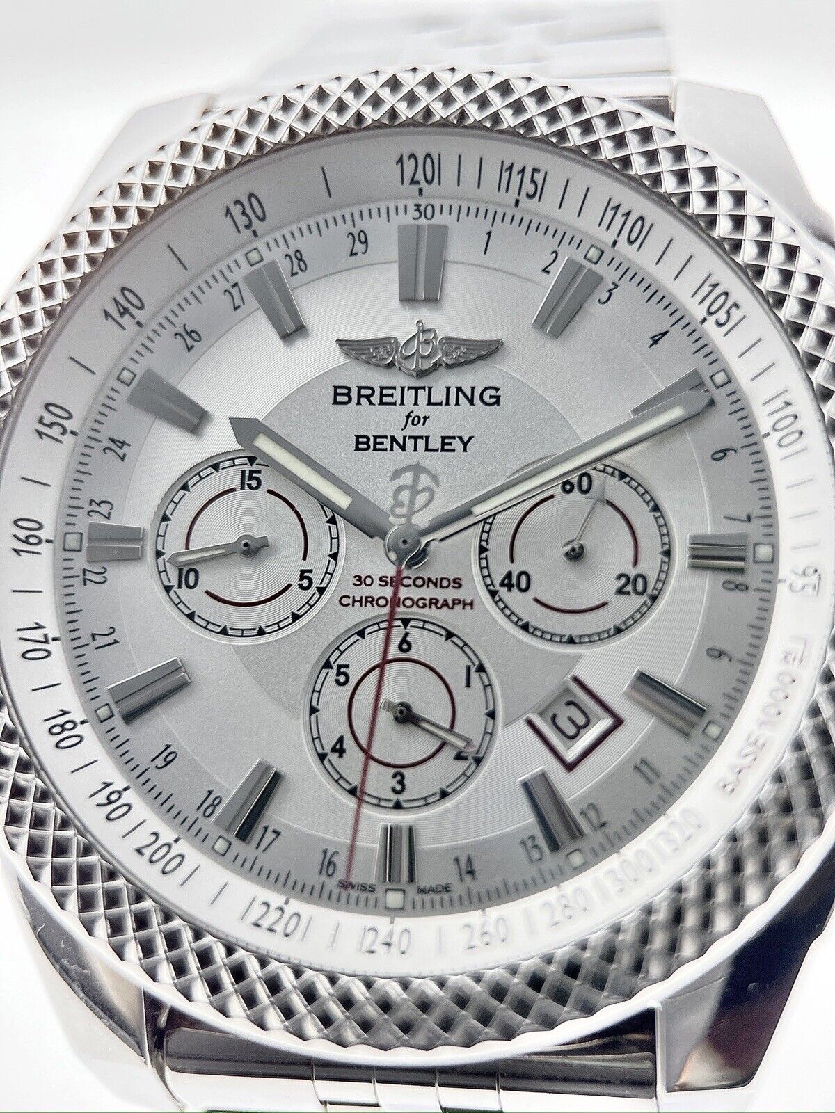 Breitling Bentley Barnato A25368 Chronograph Silver Dial Automatic Men's Watch