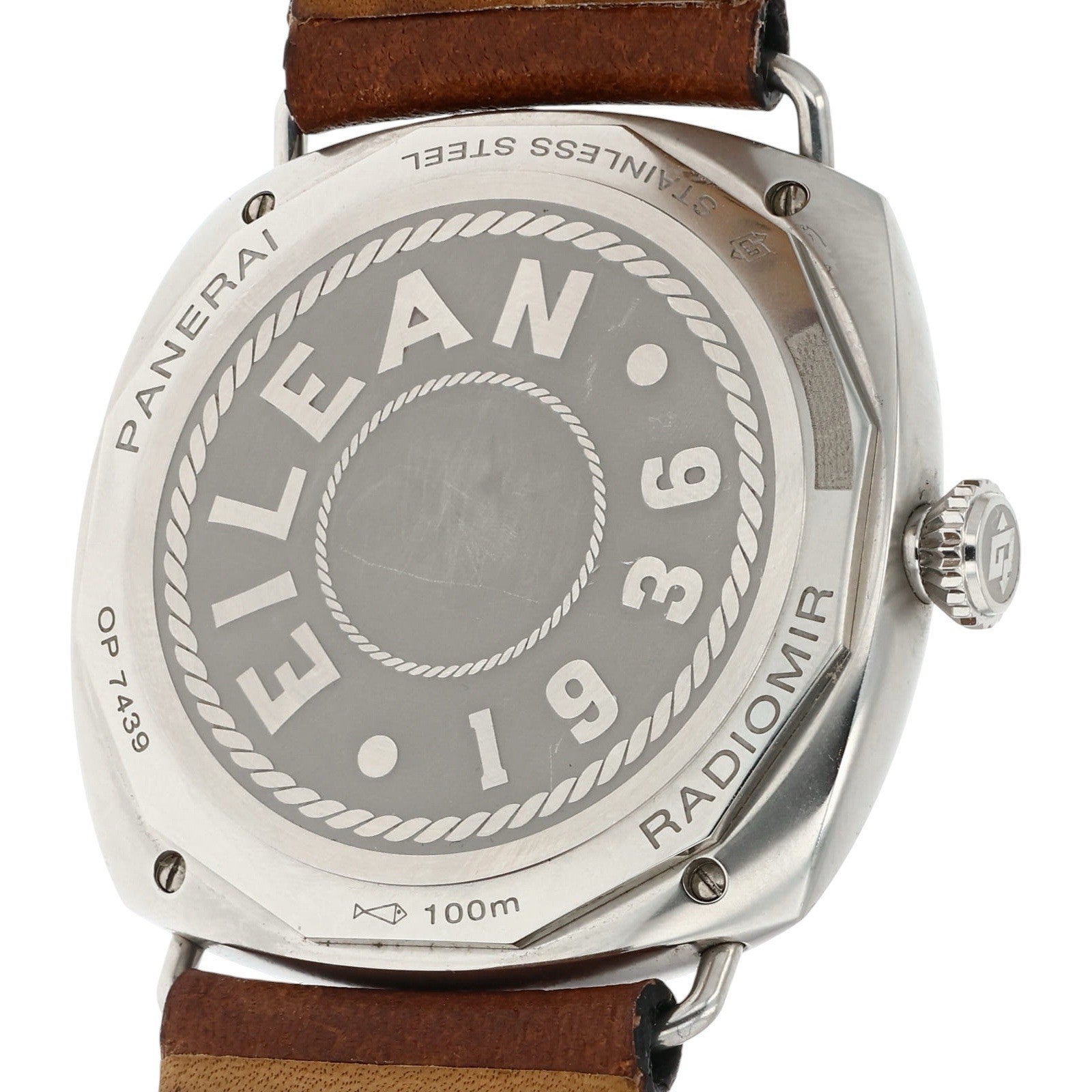 Panerai Radiomir Eilean Stainless Steel Brown Dial 45mm Manual Mens PAM01243