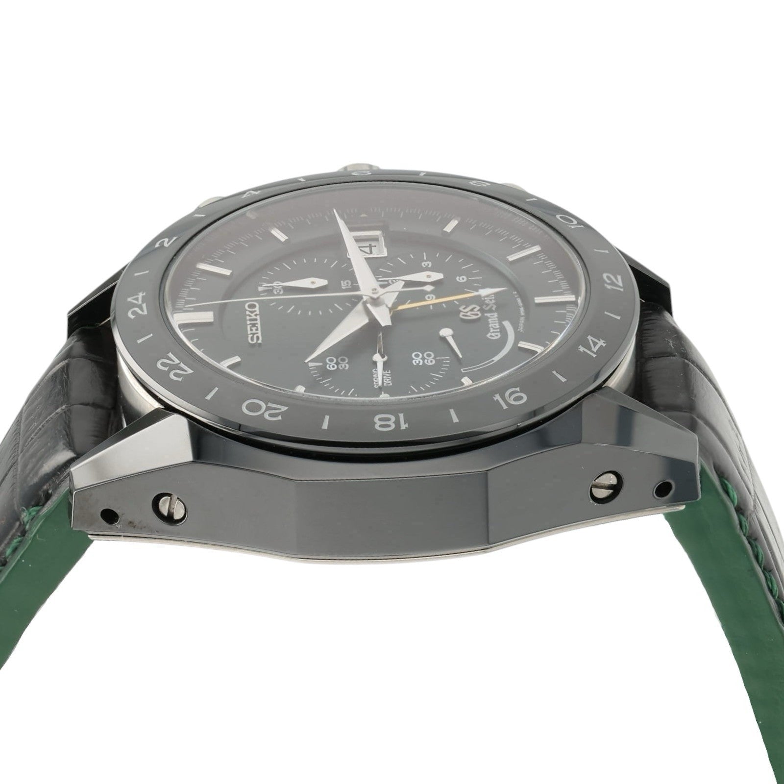 Grand Seiko Green Dial Ceramic 46mm Automatic Movement Men’s Watch SBGC017