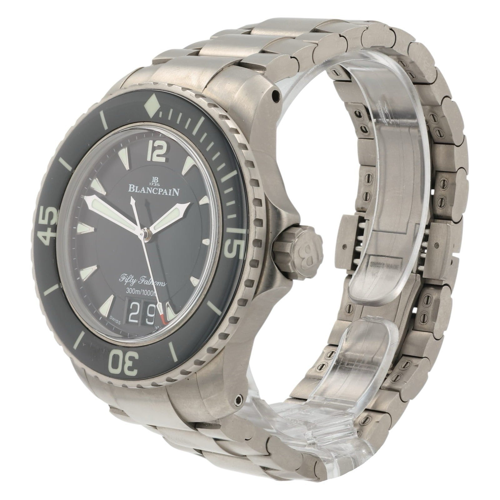 Blancpain Fifty Fathoms Black Dial Titanium 45mm Automatic Men’s 5015-12B30-98B
