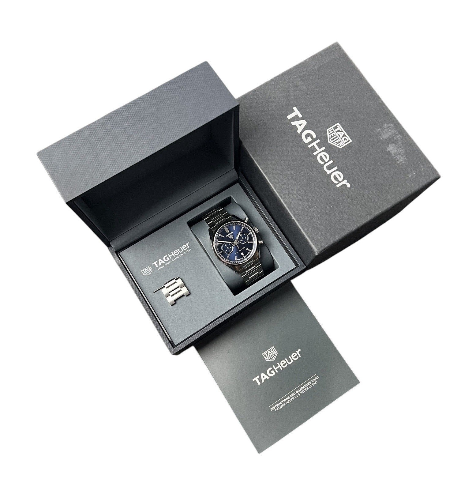 Tag Heuer Chronograph Blue Dial Stainless Steel 42mm Automatic Men’s CBN2011