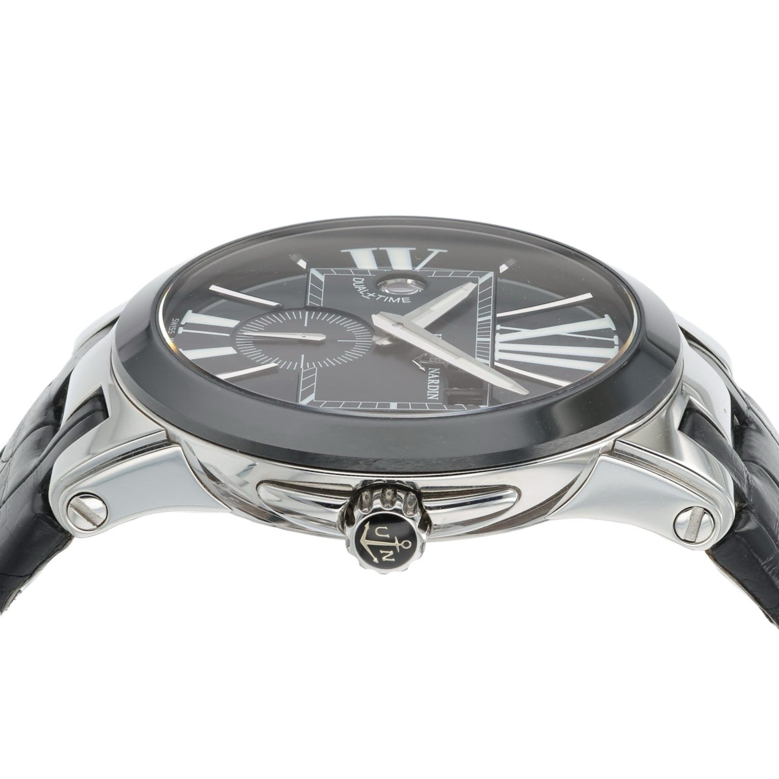 Ulysse Nardin Executive Dual Time Black Dial Steel 43mm Automatic Men’s 244-00