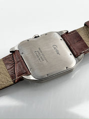 Cartier Santos Dumont Manual Wind 35mm 18k White Gold - AM Diamonds