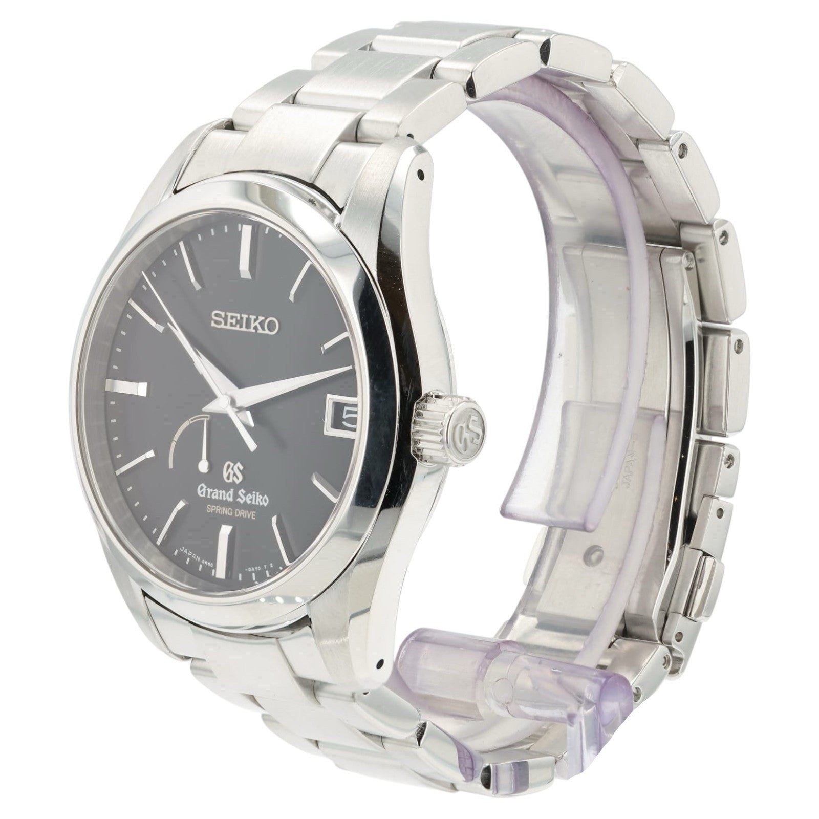 Grand Seiko Black Dial Stainless Steel 39mm Automatic Men’s Watch SBGA085