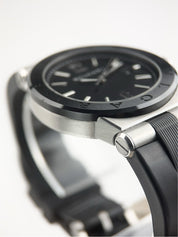 Bulgari Diagono Stainless Steel Black Dial 42mm Automatic Mens Watch DG42SC