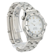 Omega Seamaster 300 White Dial Stainless Steel 36mm Quartz Mens Watch 2562.20