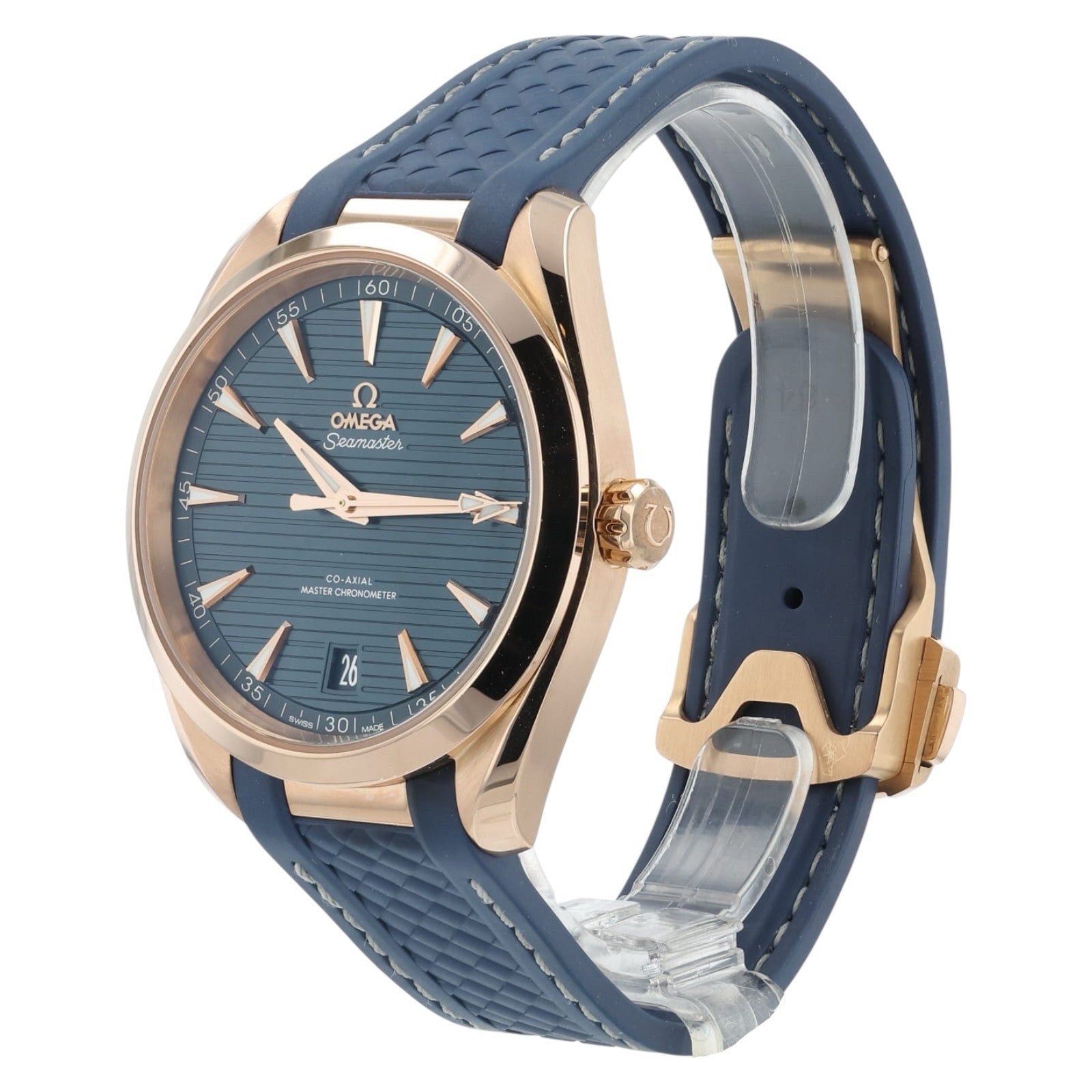 Omega Seamaster Aqua Terra 18k Rose Gold Blue Dial 41mm 220.52.41.21.03.001