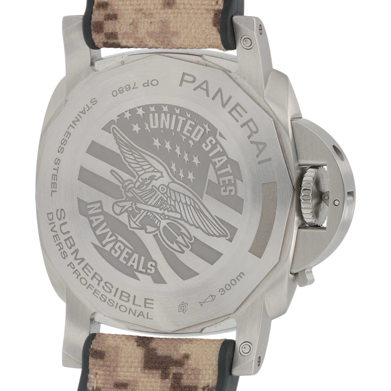 Panerai Submersible Navy Seals Steel Black Dial 44mm Automatic Men’s PAM01518