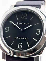 Panerai Luminor Base Stainless Steel 44mm Manual Wind Men’s Watch PAM00112