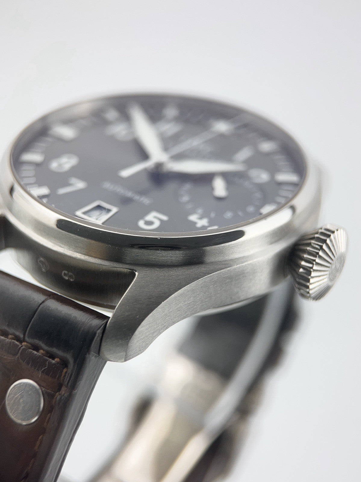 IWC Big Pilot 18k White Gold Grey Dial 46mm Automatic Mens Watch IW500402