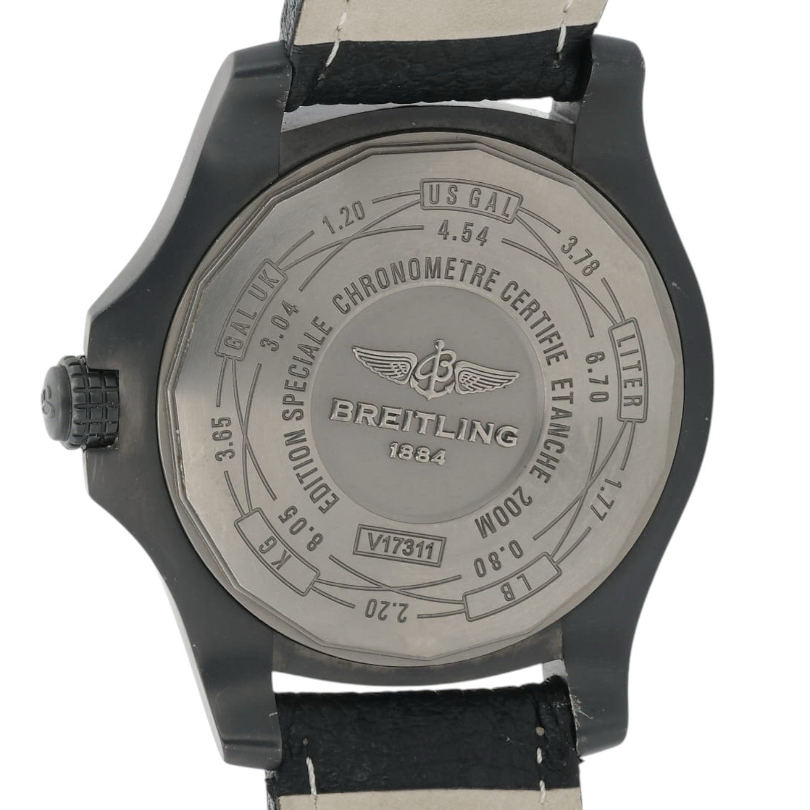 Breitling Avenger Blackbird Titanium Black Dial 44mm Automatic Mens Watch V17311