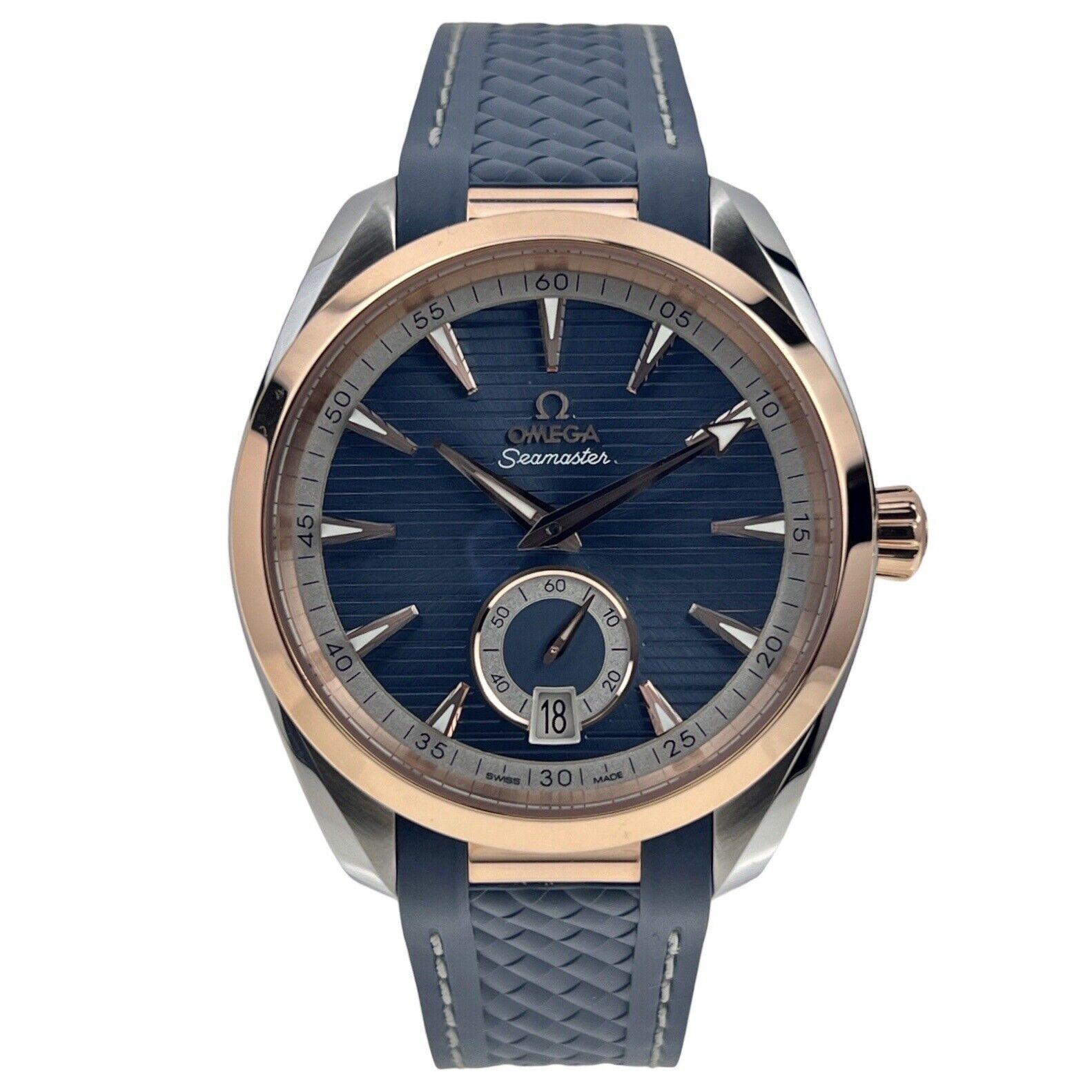 Omega Seamaster Aqua Terra 220.22.41.21.03.001 Blue 41mm Steel & Rose Gold Watch