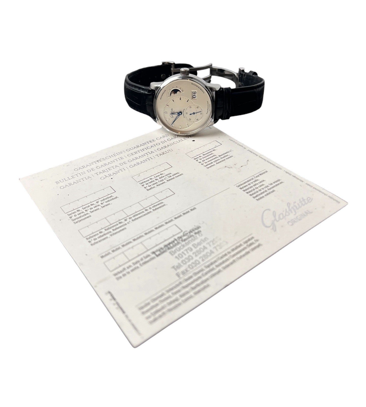 Glashutte Original PanoMaticLunar Steel Silver Dial 40mm Automatic Men's Watch