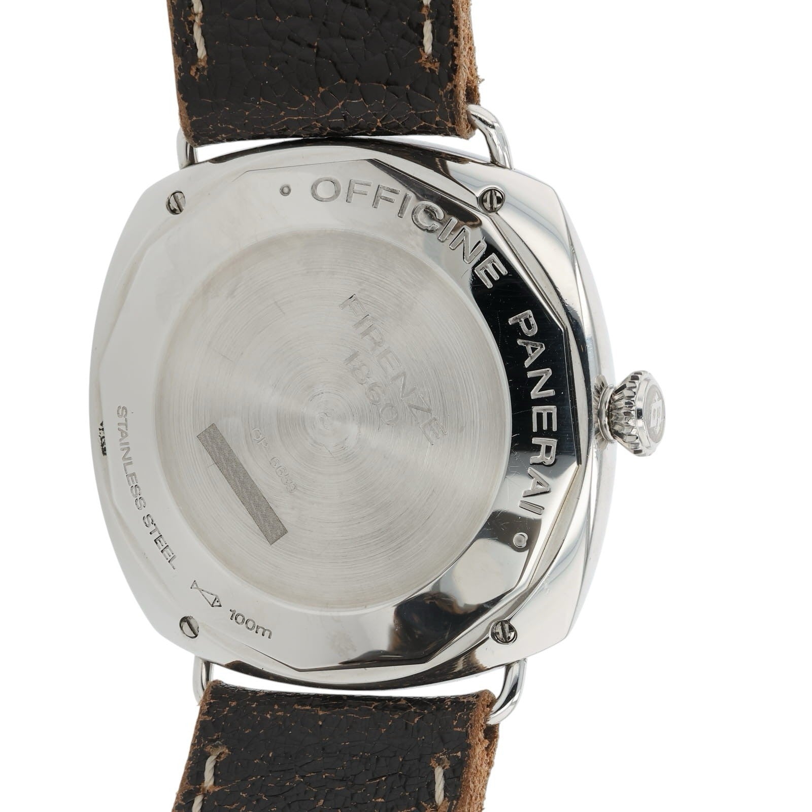 Panerai Radiomir Brown Dial Stainless Steel 47mm Manual Wind Mens Watch PAM00232