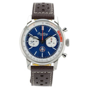 Breitling Top Time Stainless Steel Blue Dial 41mm Automatic Mens Watch AB0176