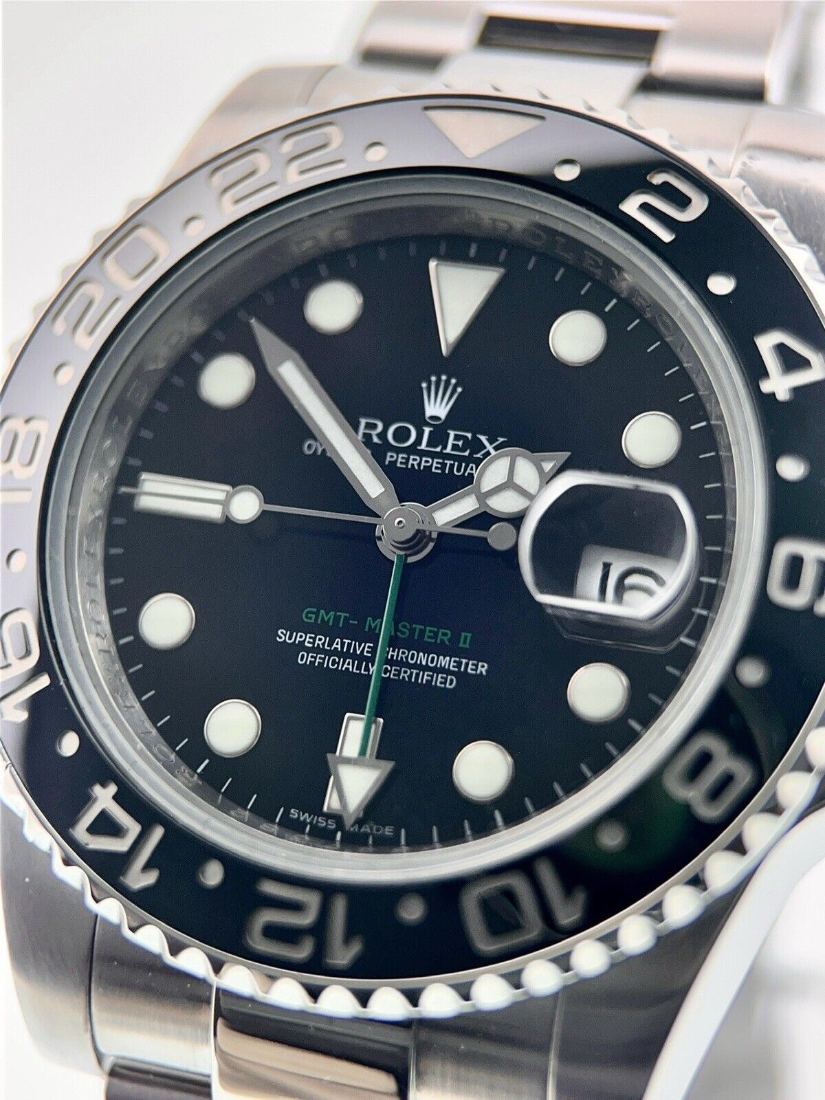 Rolex GMT-Master II Stainless Steel Black Dial 40mm Automatic Men’s 116710LN