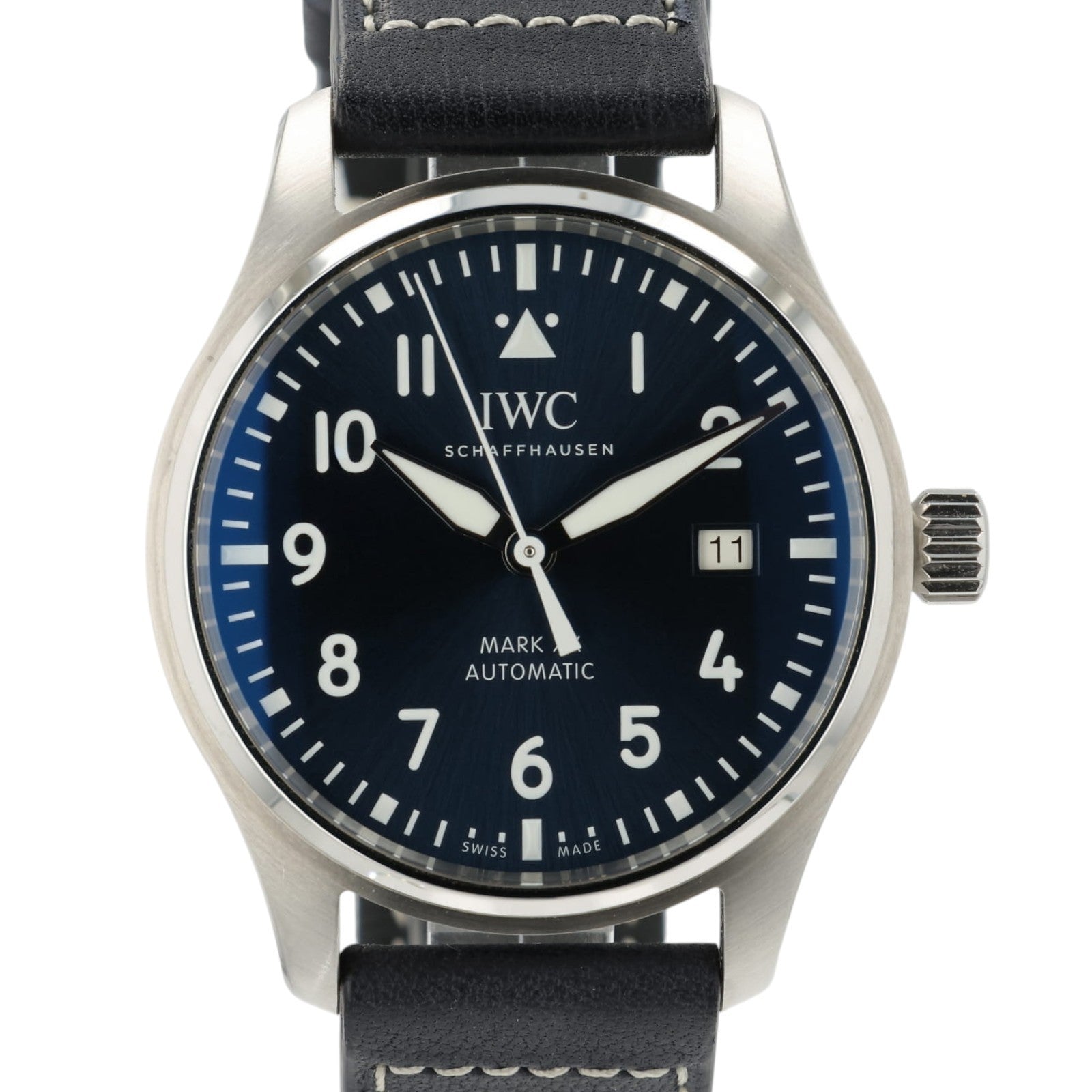 2026 IWC Mark XX Blue Dial Stainless Steel 40mm Automatic Mens Watch IW328203