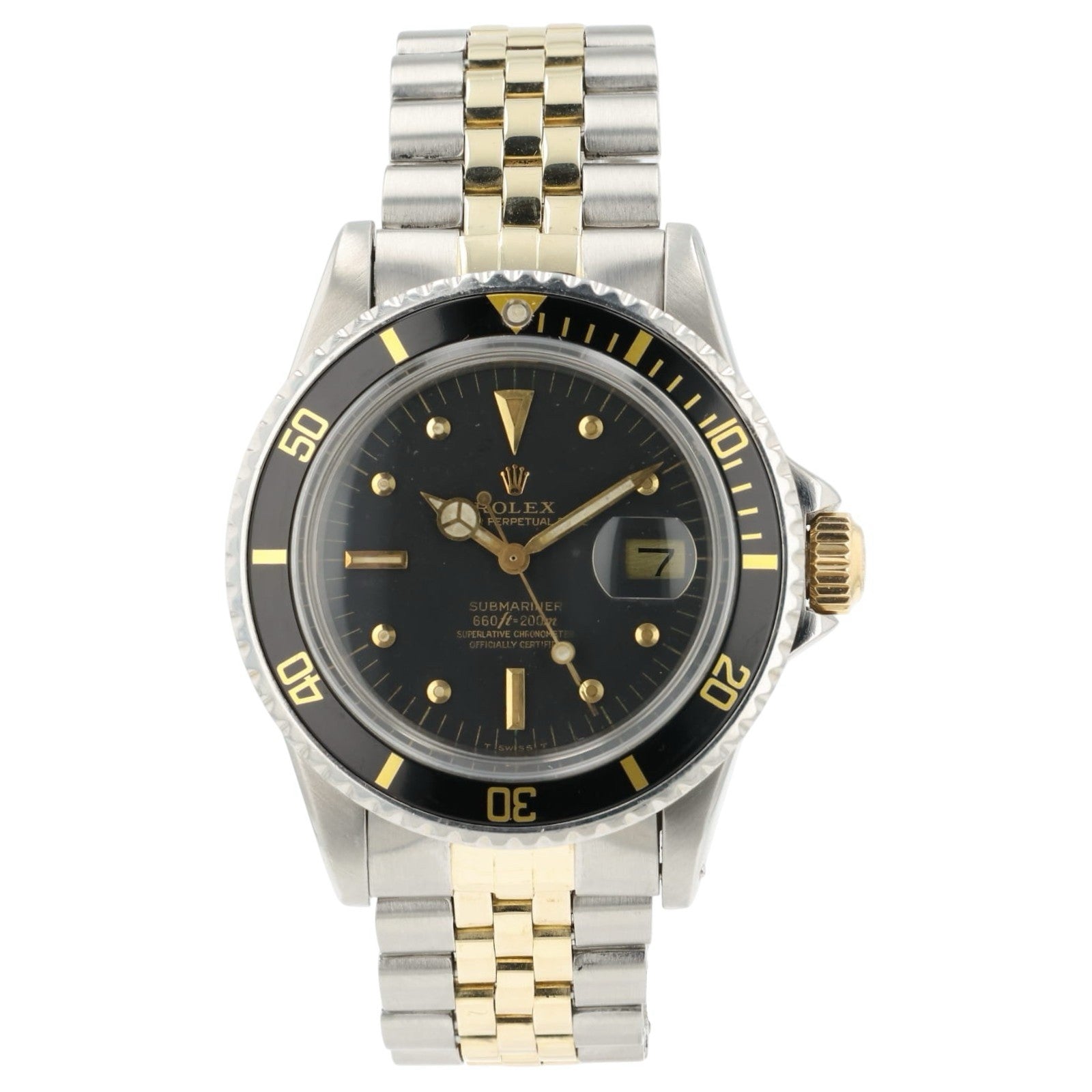 Rolex Submariner Black Dial 18k Yellow Gold & Steel 40mm Automatic Men’s 1680