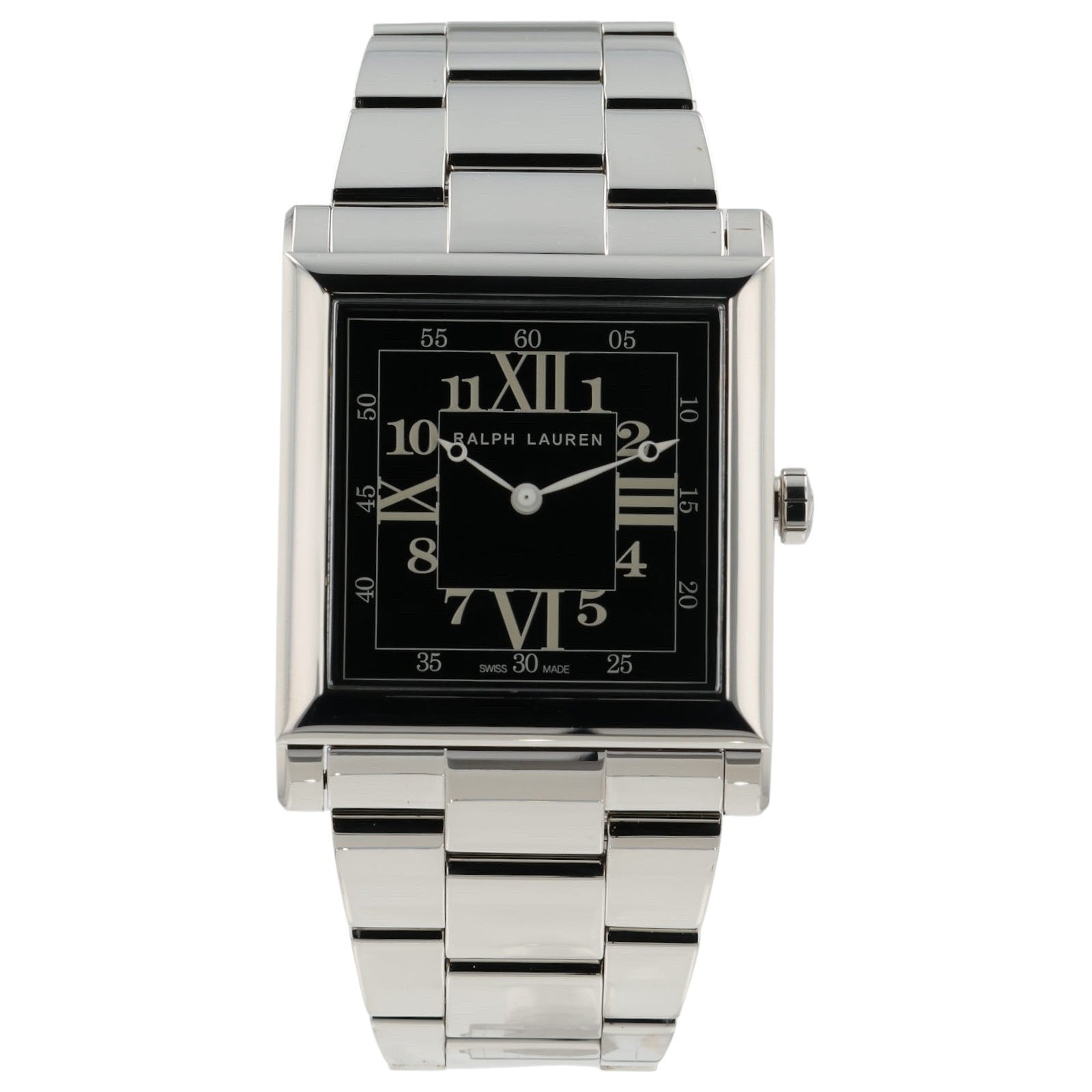 NEW Ralph Lauren 867 Black Dial Stainless Steel 35mm Automatic Men's Watch