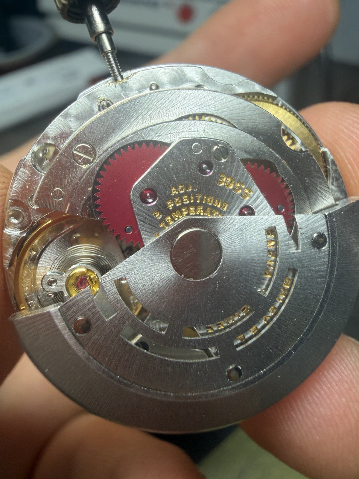 Rolex President Single Quick Set 3055  Movement  - WORKING