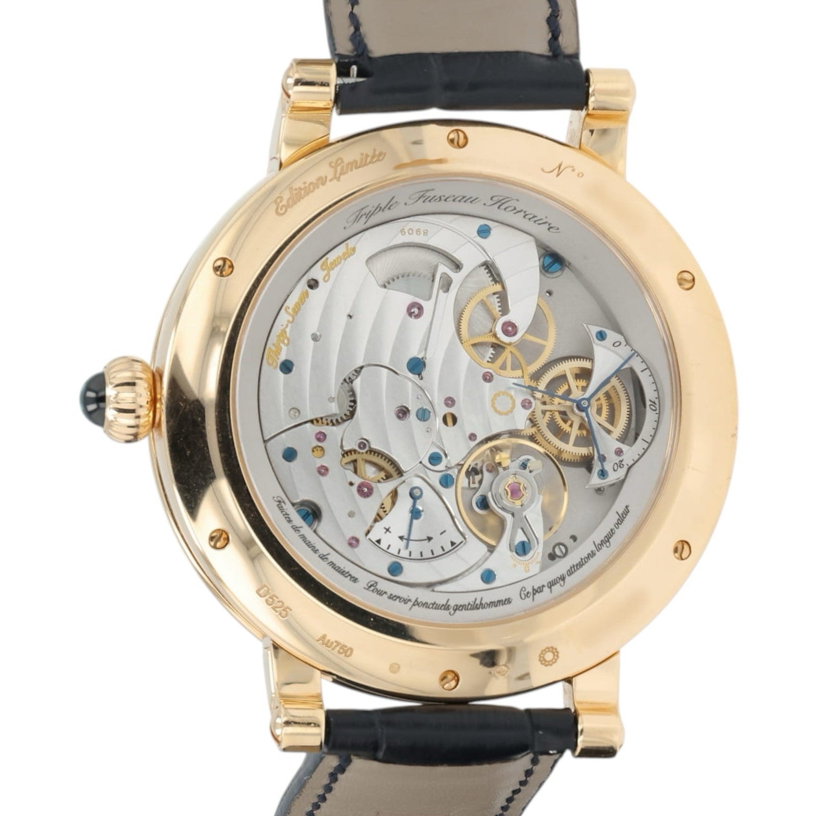 Bovet Recital 27 Silver & Blue Dial 18k Red Gold 46.3mm Manual Wind R270001-14