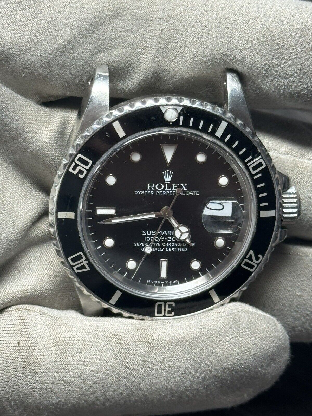 Rolex Submariner 168000 40MM Black Stainless Steel Men's Watch - READ