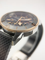 Breitling Superocean Steel & Gold Chrono Black Dial 44mm Automatic Mens U13313