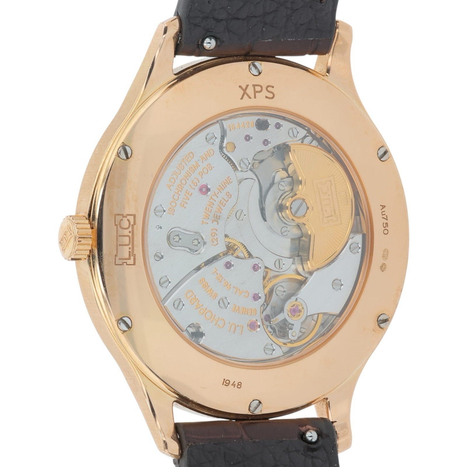 Chopard L.U.C 18k Rose Gold Silver Dial 40mm Automatic Movement Mens 161948