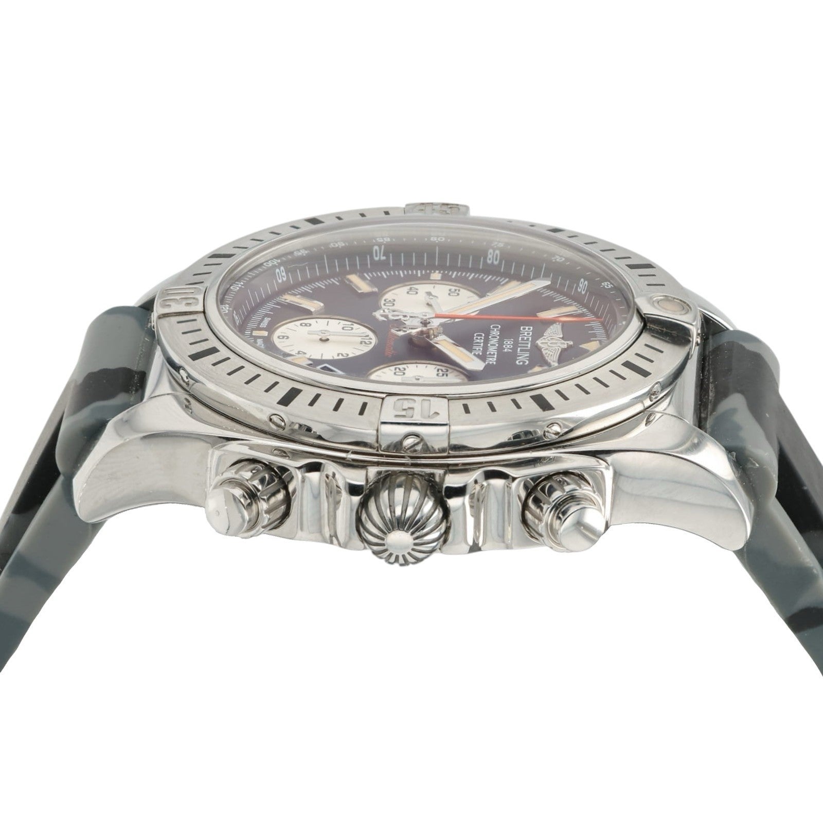 Breitling Chronomat Black Dial Stainless Steel 44mm Automatic Men’s Watch AB0115