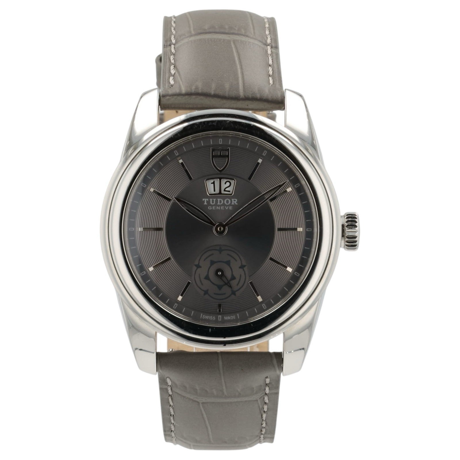 Tudor Glamour Double Date Gray Dial Stainless Steel 42mm Automatic Men’s 57000