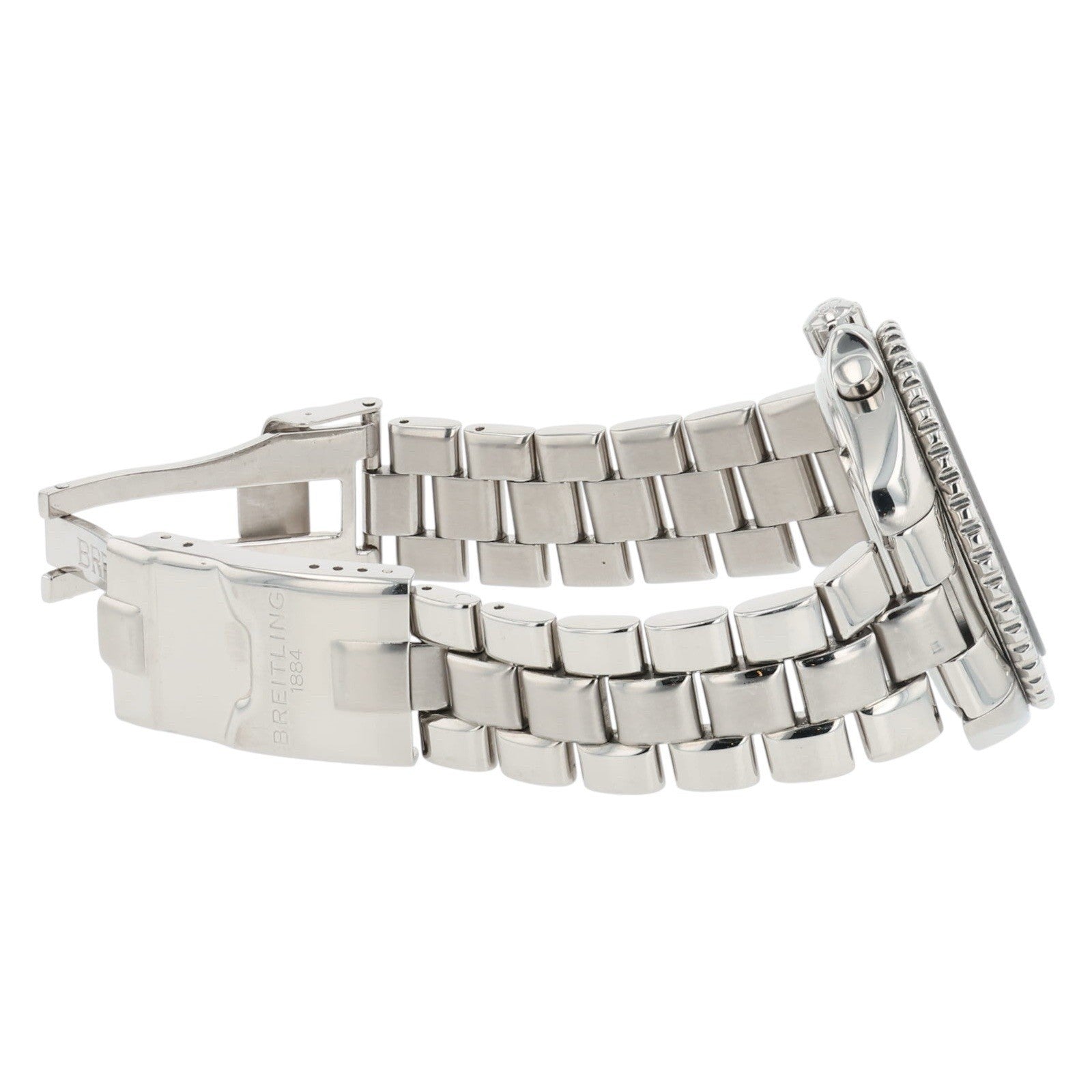 Breitling Pluton Chrono Blue Dial Stainless 41mm Quartz Men’s Watch A51038