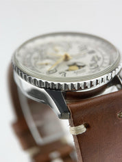 Breitling Montbrillant Chrono Steel White Dial 41mm Automatic Men's Watch A43030