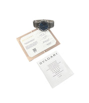 Bulgari Blue Dial Stainless Steel 41mm Automatic Mens Watch Date BB41S