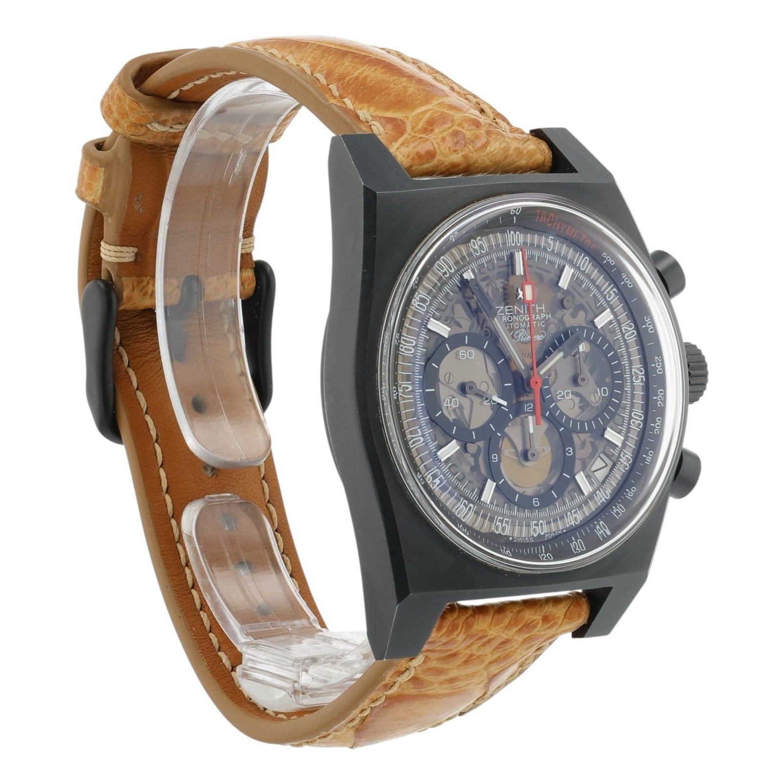Zenith El Primero New Vintage 1969 Titanium Skeleton Dial 39mm Mens 96.1969.469