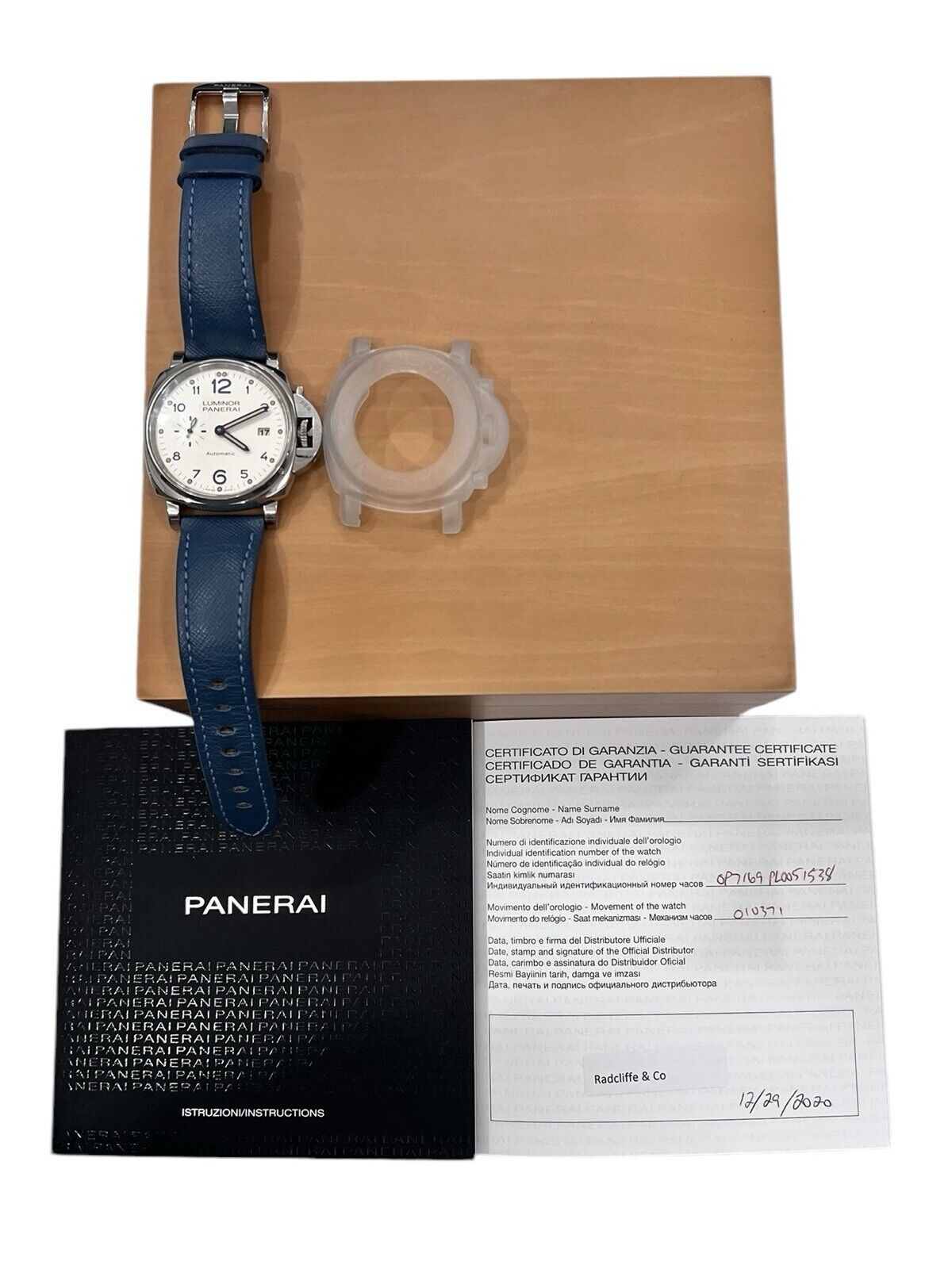 2020 Panerai Luminor Due Stainless Steel 42mm Automatic Men’s Watch PAM00906