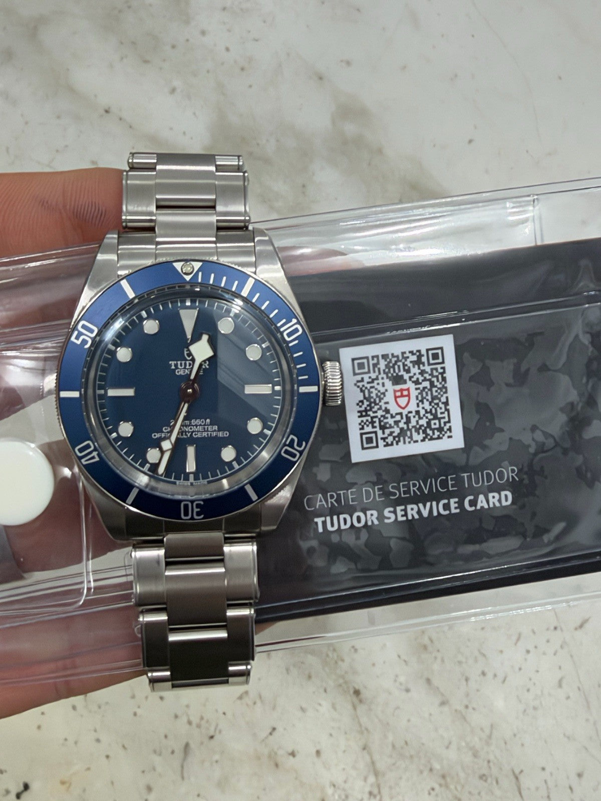 Tudor Black Bay 79030B Stainless Steel Mens Automatic Watch W/ Service Card