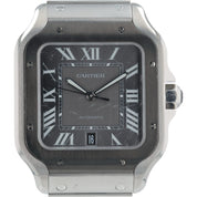 Cartier Santos Stainless Steel Gray Dial 39mm Automatic Men’s Watch WSSA0037