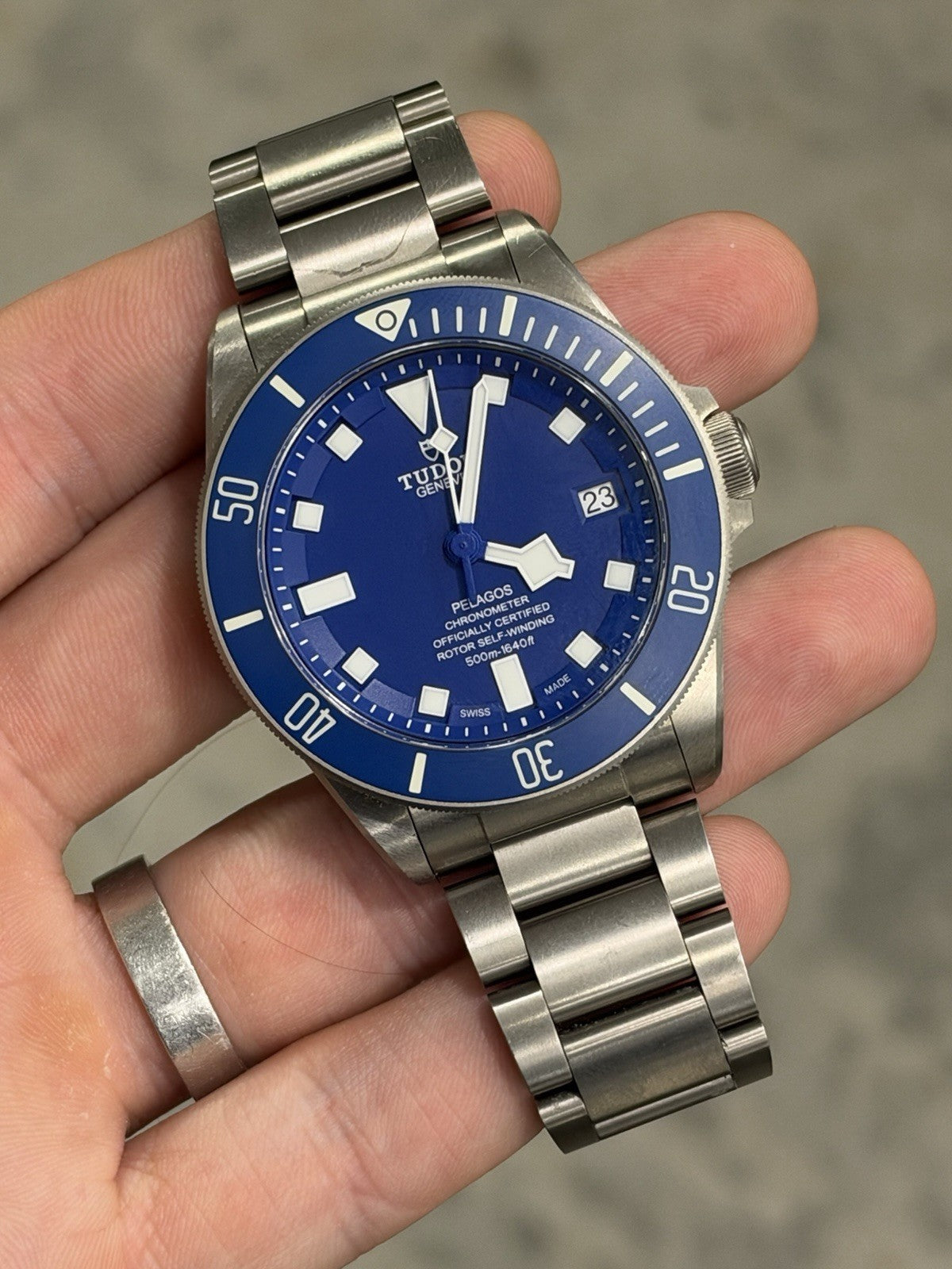 Tudor Pelagos Date Blue Dial Titanium Automatic Mens Watch 25600TB - Watch Only