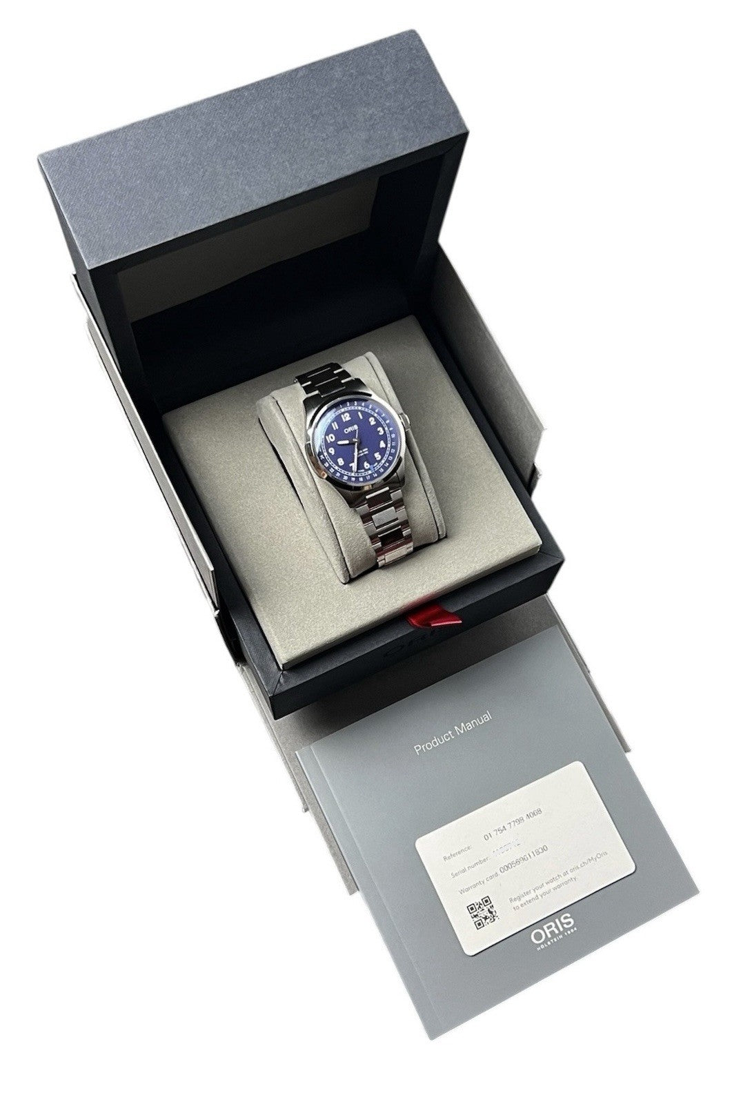 Oris Pilot Big Crown Purple Dial Stainless Steel 40mm Automatic Mens Watch 7798